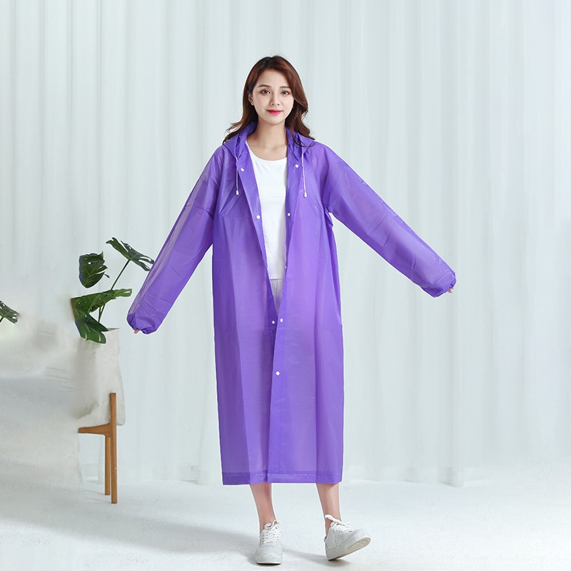 Camping Rain Poncho - 1 szt. Płaszcz przeciwdeszczowy z kapturem