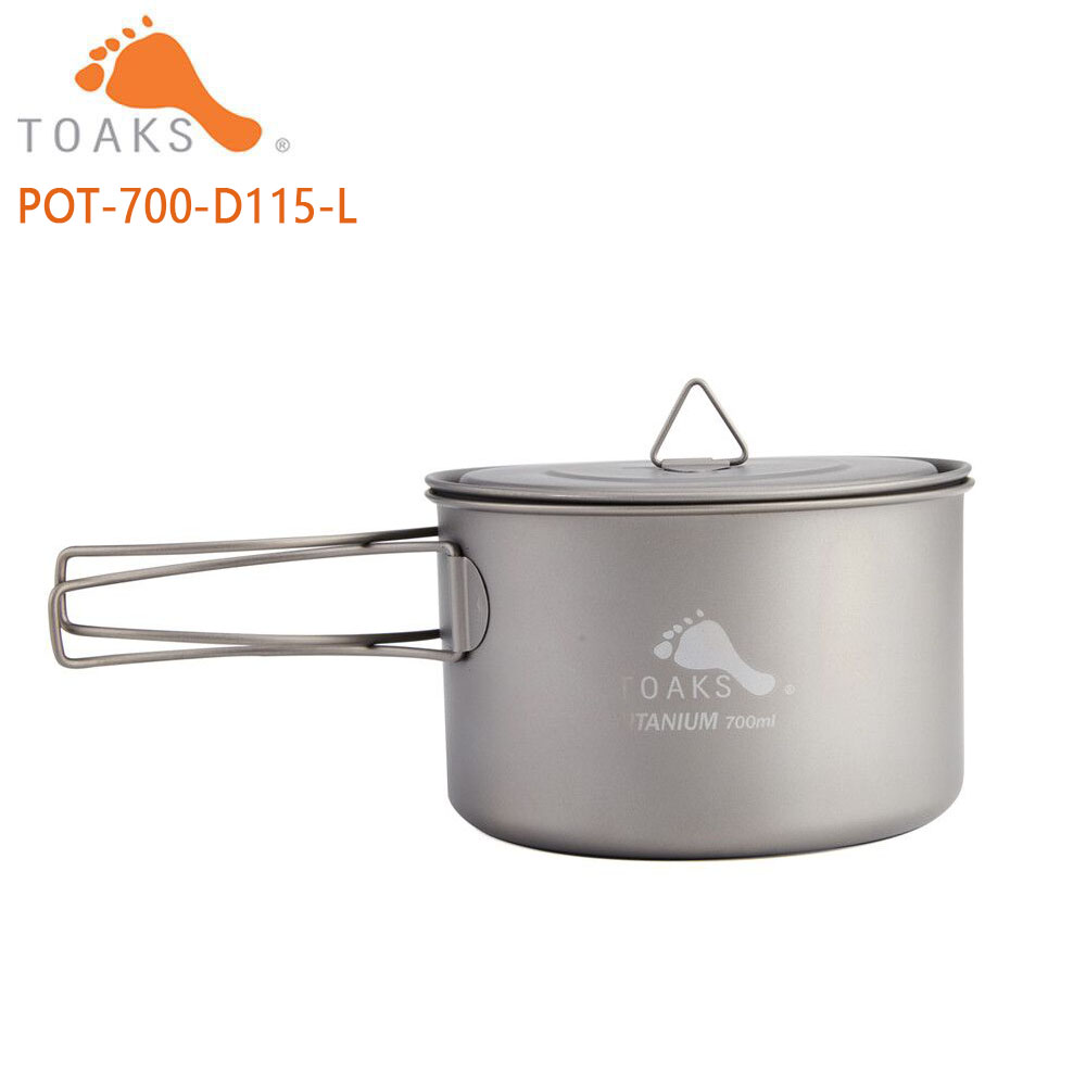 Outdoor Camping Dining Set - Toaki czysty tytan naczynia kempingowe garnki