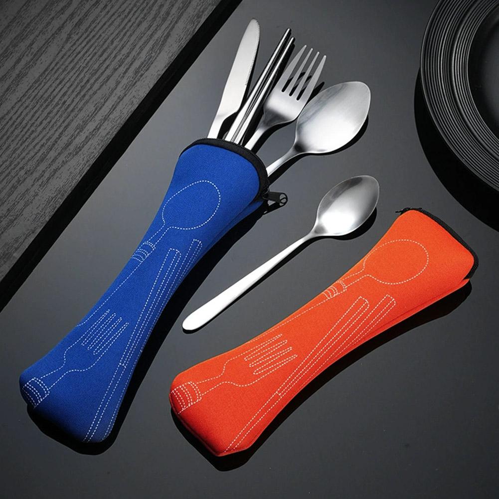 Outdoor Camping Dining Set - Zestaw piknikowy z naczyniami, zmywalny, z