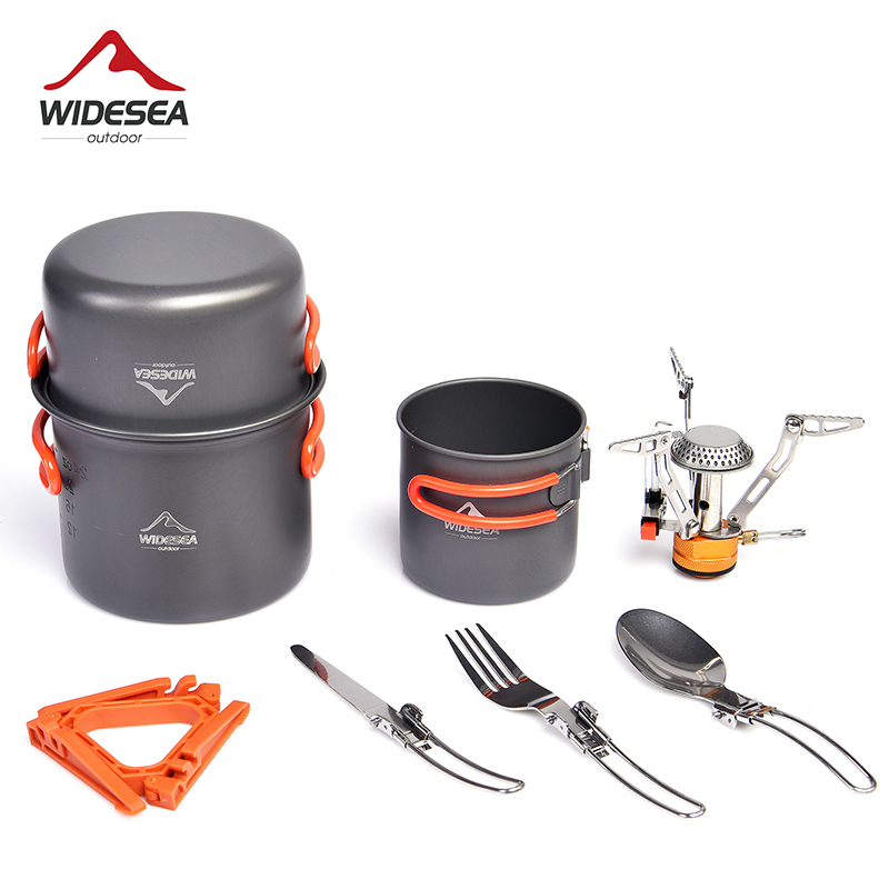 Outdoor Camping Dining Set - Szerokokątny zestaw garnków biwakowych sprzęt zastawa