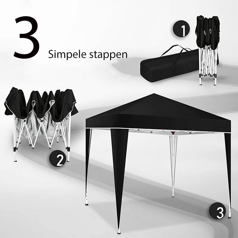 Outdoor Camping Exhibition - Namiot składany typu pop-up 3x3m, czterokątny,