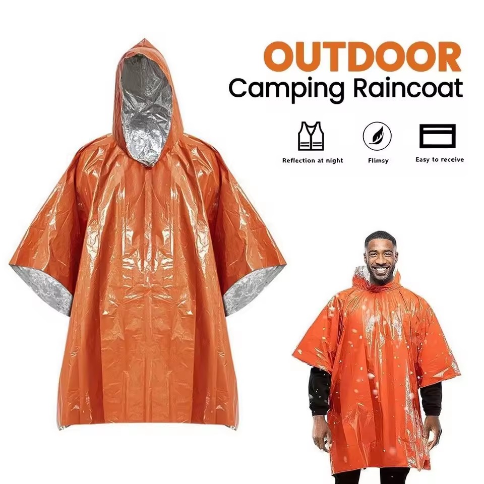 Camping Rain Poncho - 1 szt./2 szt. Poncho przeciwdeszczowe z