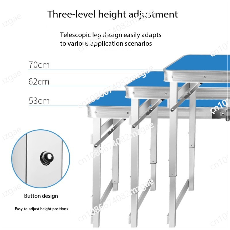 Outdoor Camping Exhibition - Wielofunkcyjny Przenośny Składany Stół, Biurko z