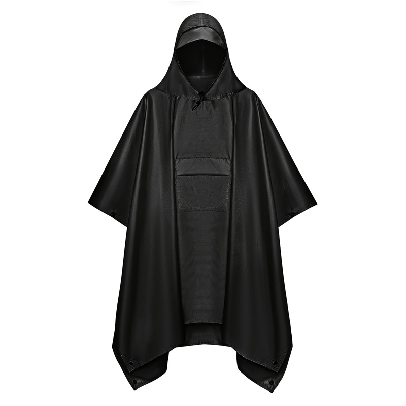 Camping Rain Poncho - 3 w 1 wielofunkcyjny taktyczny płaszcz