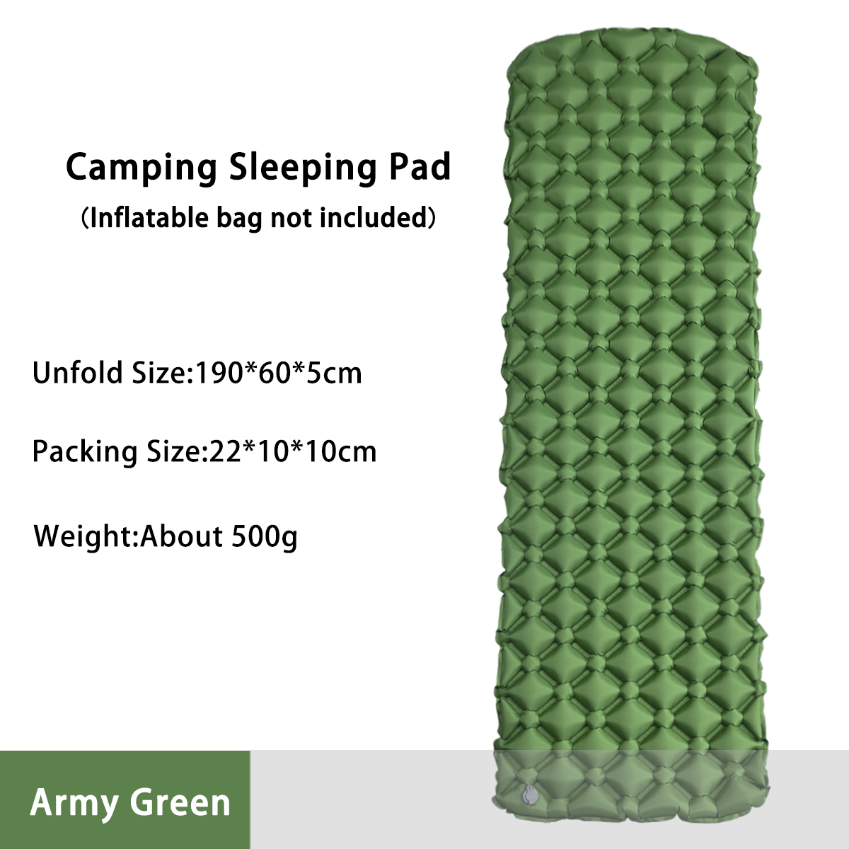 Outdoor Camping Rugs - Nadmuchiwany materac kempingowy do namiotu, składane