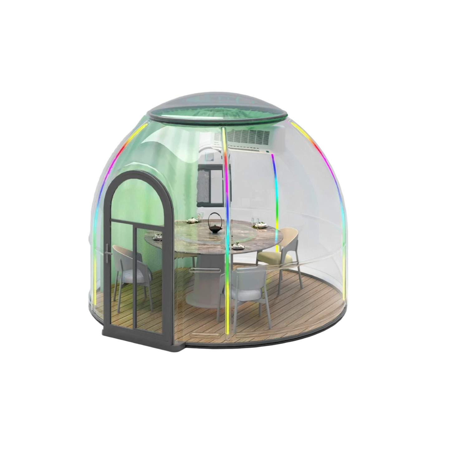 Przezroczysty Dmuchany Dome Ho – Outdoor Camping Exhibition recenzja i cena