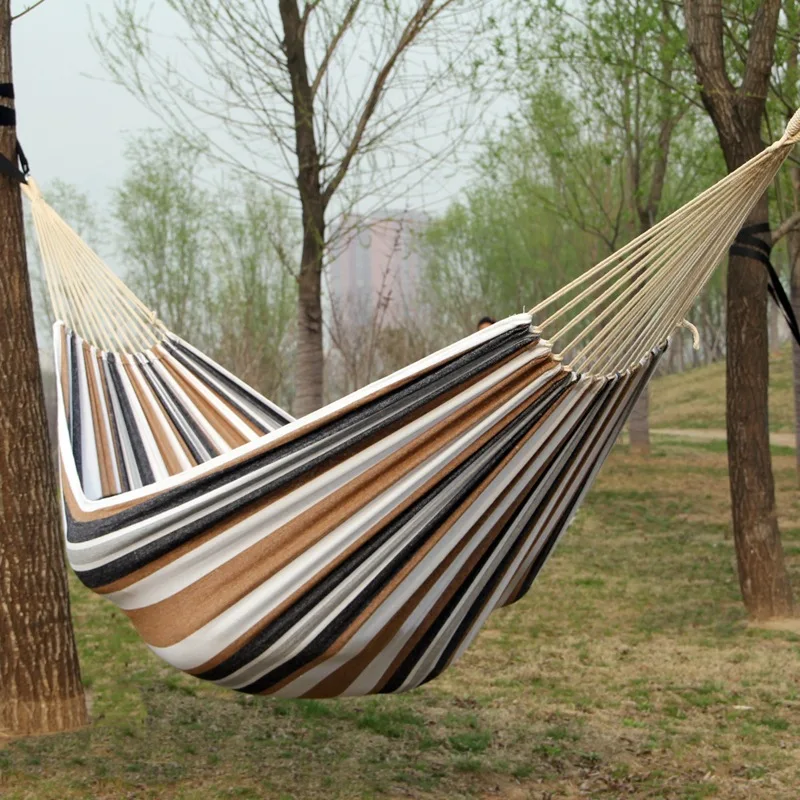 Hamak płócienny bez drewnianyc – Bed Outdoor Camping recenzja i cena