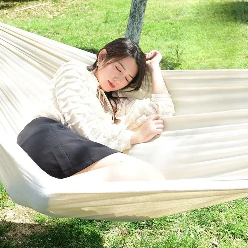 Hamak płócienny bez drewnianyc – Bed Outdoor Camping recenzja i cena