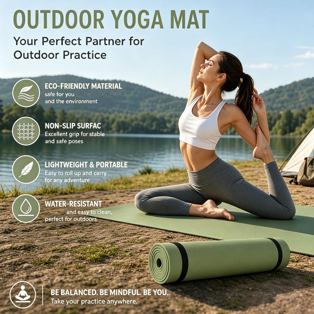 Antypoślizgowa mata do jogi z  – Outdoor Camping Rugs recenzja i cena