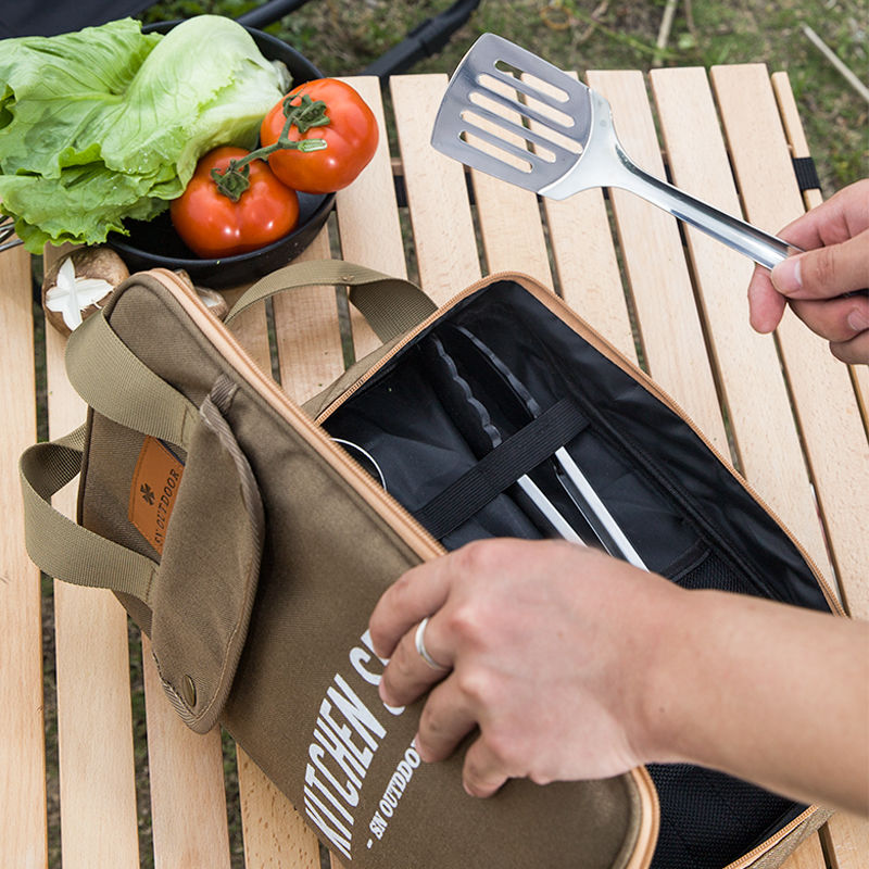 8-częściowy zestaw naczyń kuch – Outdoor Camping Dining Set recenzja i cena