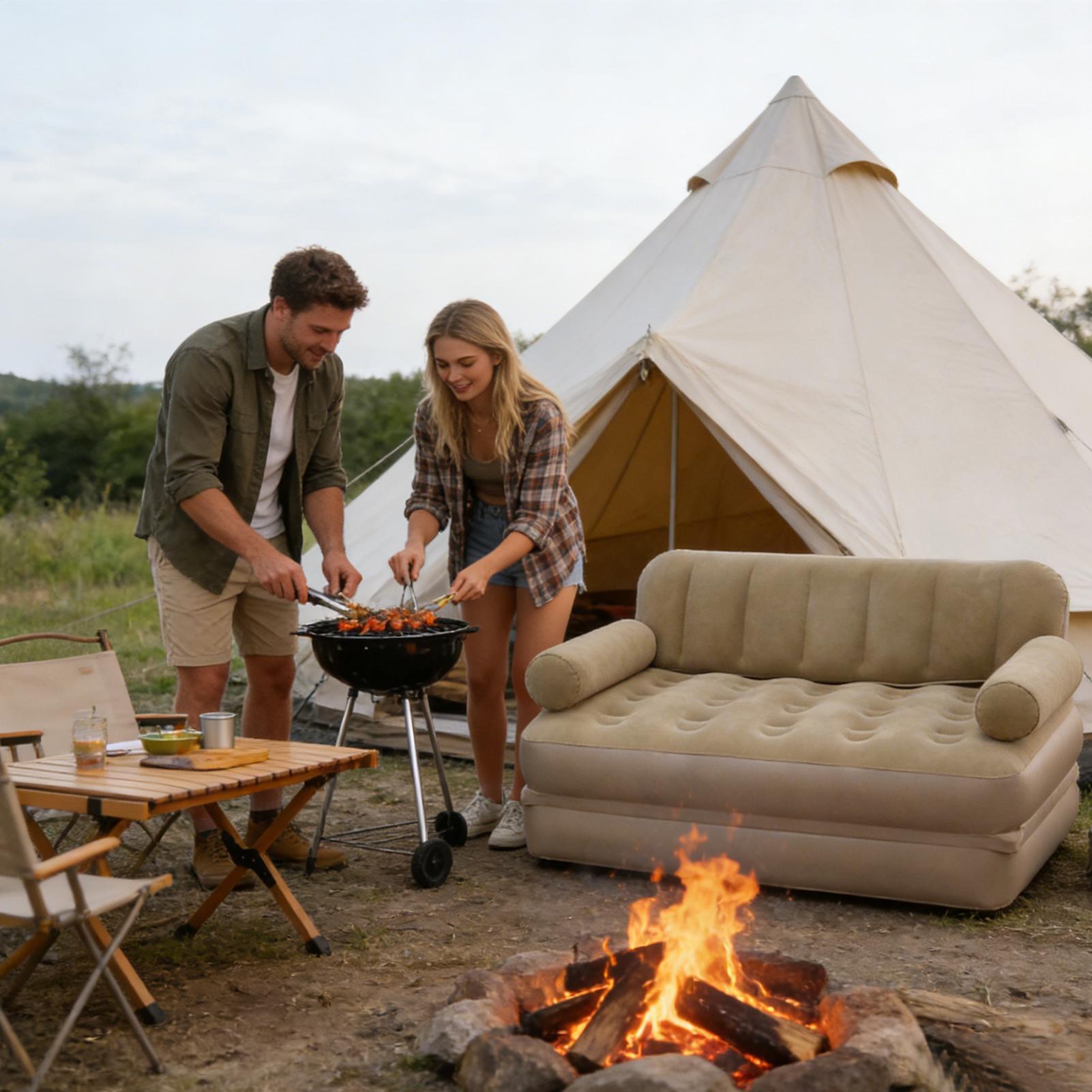 Nadmuchiwana sofa z pompką, sk – Bed Outdoor Camping recenzja i cena