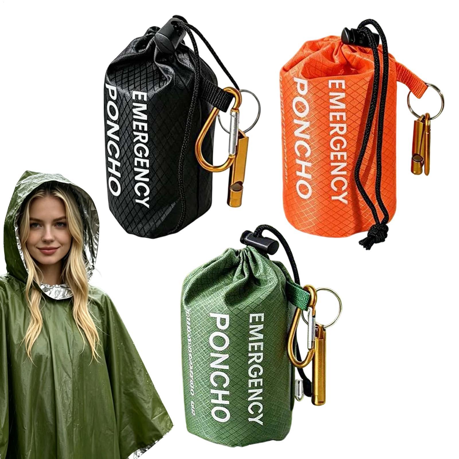 3 sztuki: kurtka przeciwdeszcz – Camping Rain Poncho recenzja i cena