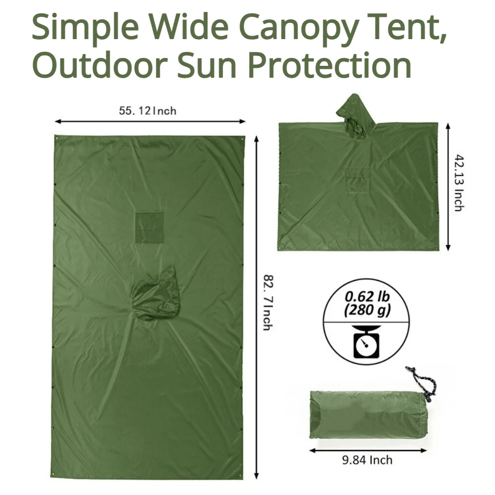 2026 Ponczo przeciwdeszczowe z – Camping Rain Poncho recenzja i cena