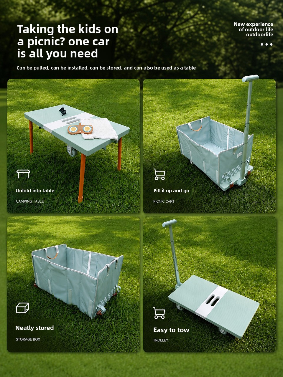 Składany wózek ręczny do użytk – Outdoor Camping Trolley recenzja i cena