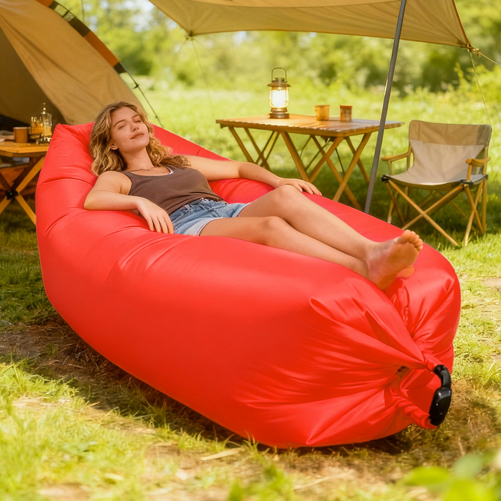 Wielokolorowy przenośny dmucha – Bed Outdoor Camping recenzja i cena