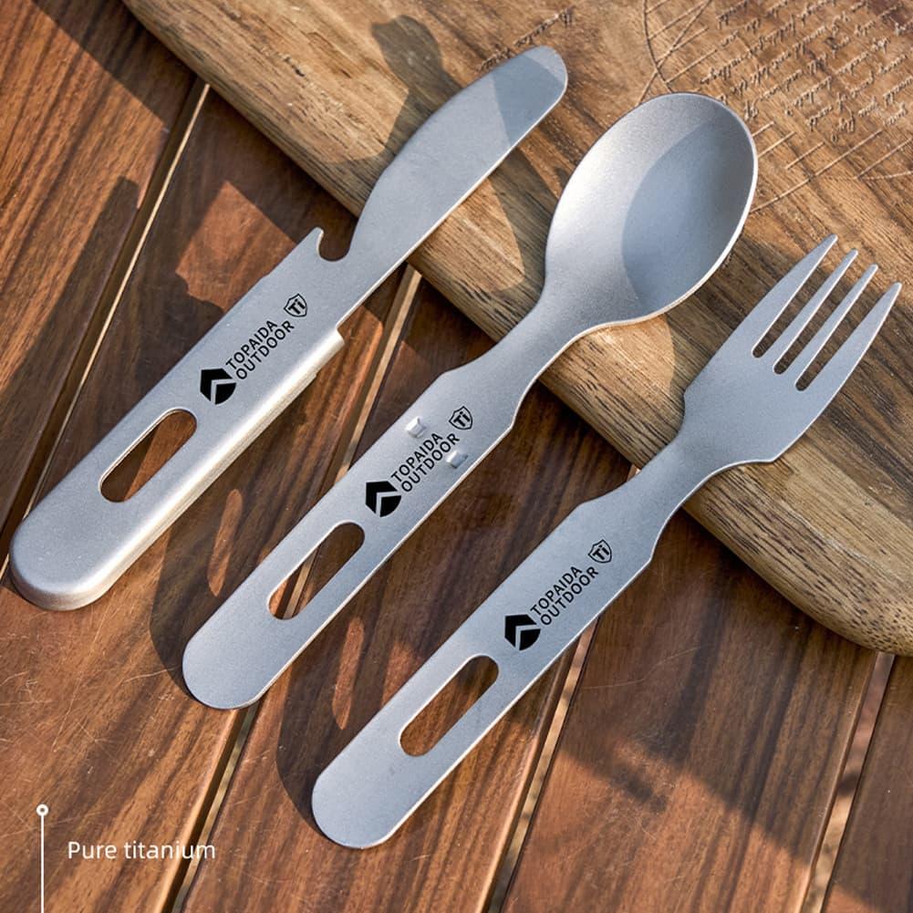 Zestaw 3 w 1: tytanowa widelec – Outdoor Camping Dining Set recenzja i cena