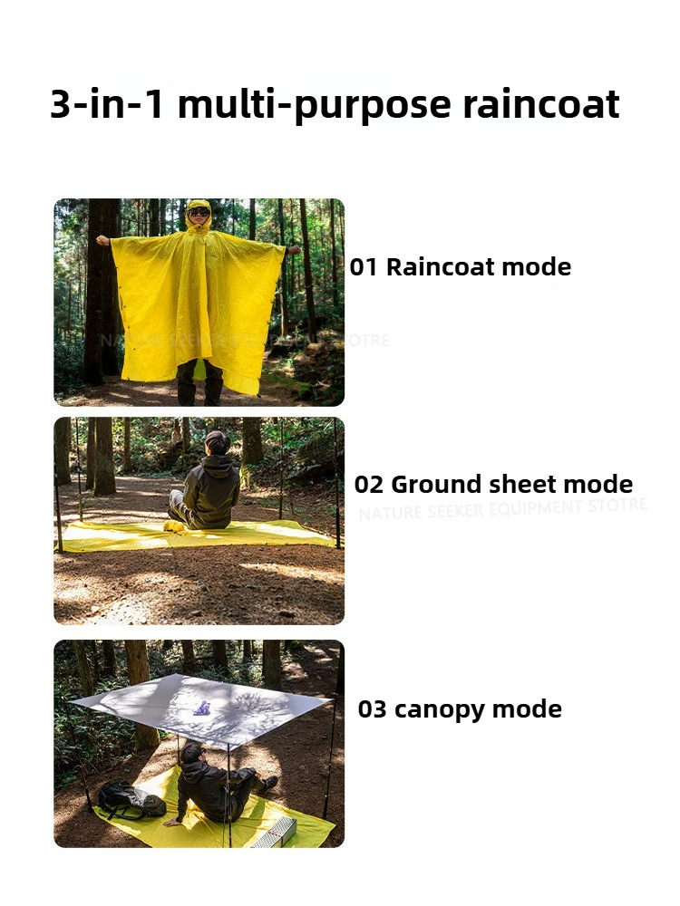 15D/210T płaszcz przeciwdeszcz – Camping Rain Poncho recenzja i cena